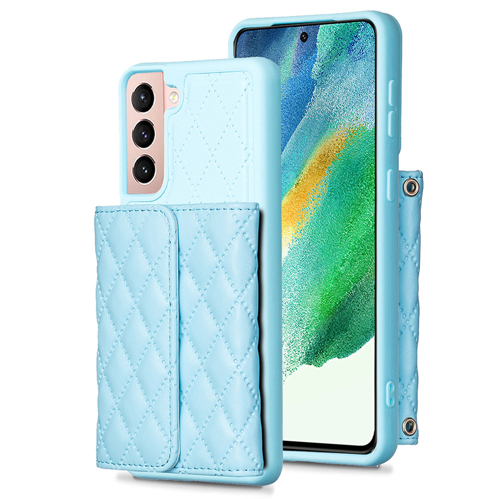 BF23-Style For Samsung Galaxy S21 FE 5G Mobile Phone Shell Horizontal Card Holder Kickstand PU Leather TPU Case BF23-Style For Samsung Galaxy S21 FE 5G Mobile Phone Shell Horizontal Card Holder Kickstand PU Leather TPU Case
